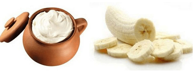Mask hapukoore ja banaaniga
